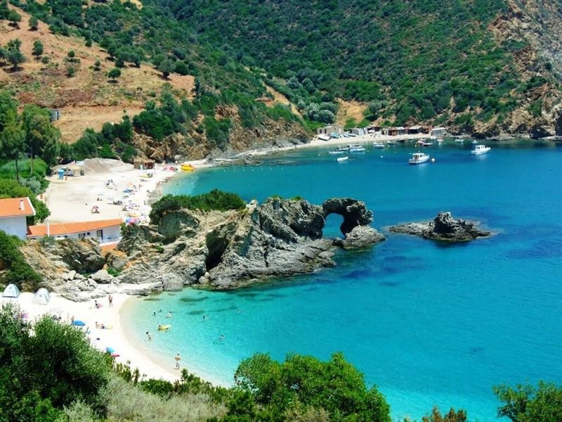 Kalamos Beach - Excursion - Destination The wonderful white sandy beach